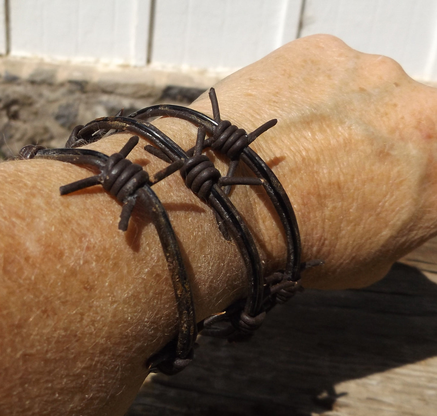 The Original! Handcrafted Crown of Thorns Leather Wrap Bracelet