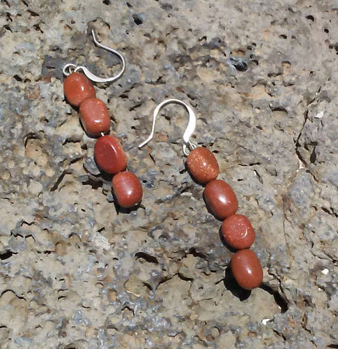 Handcrafted Coral Earrings